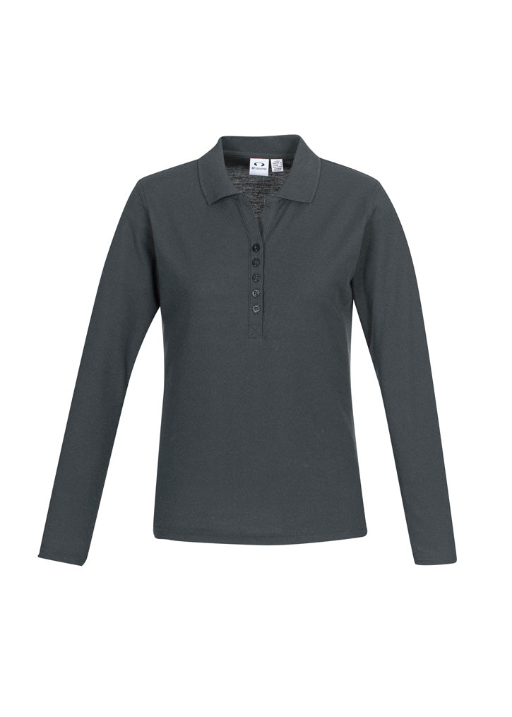 Biz Collection Crew Ladies L/S Polo (P400LL)