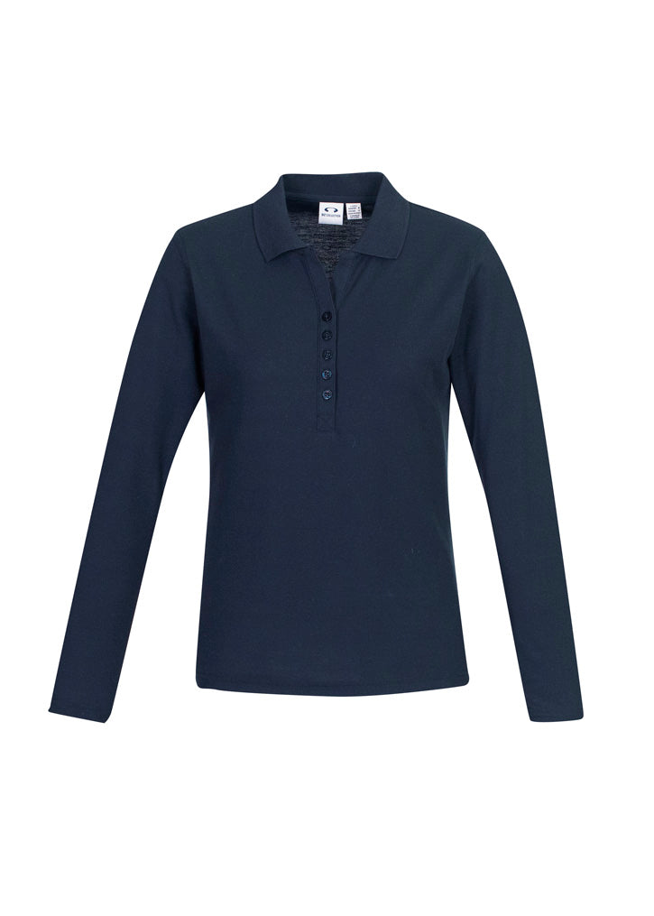 Biz Collection Crew Ladies L/S Polo (P400LL)