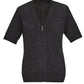 Biz Care Womens Zip Front Short Sleeve Knit Cardigan (CK962LC)