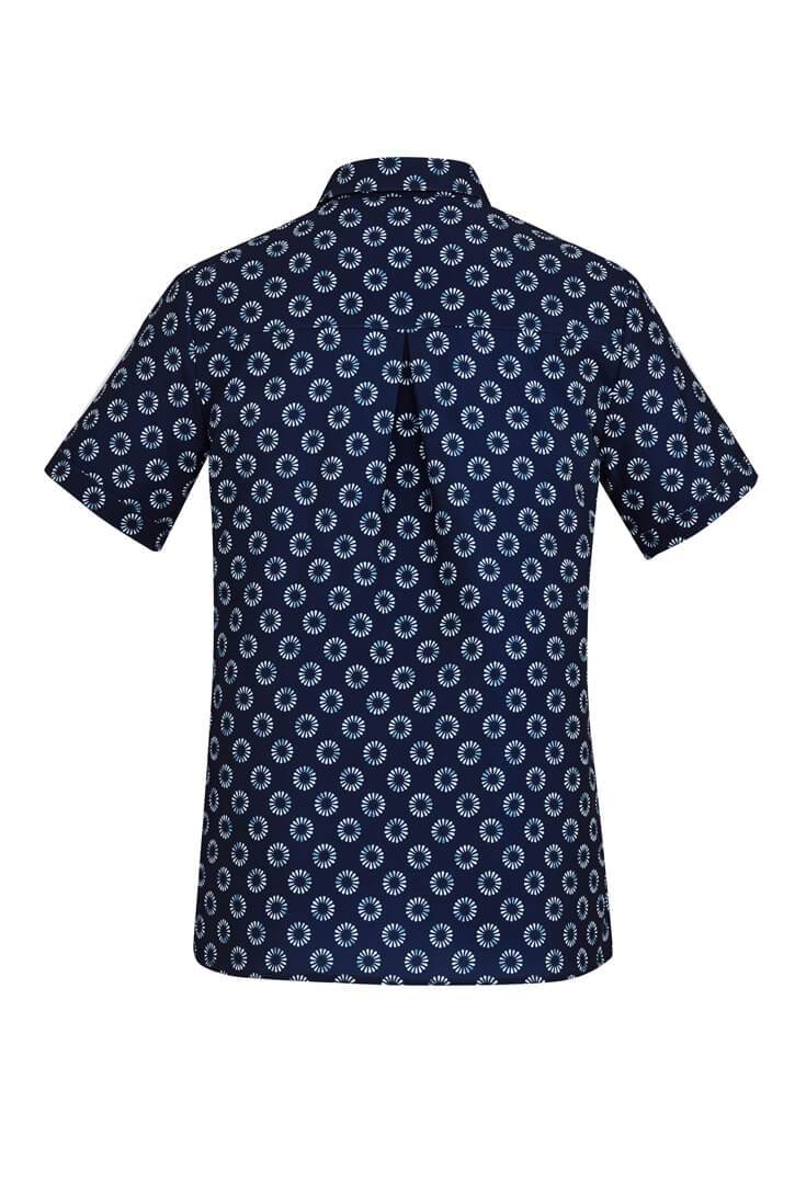 Biz Collection Womens Florence Daisy Print Short Sleeve Shirt (CS948LS)