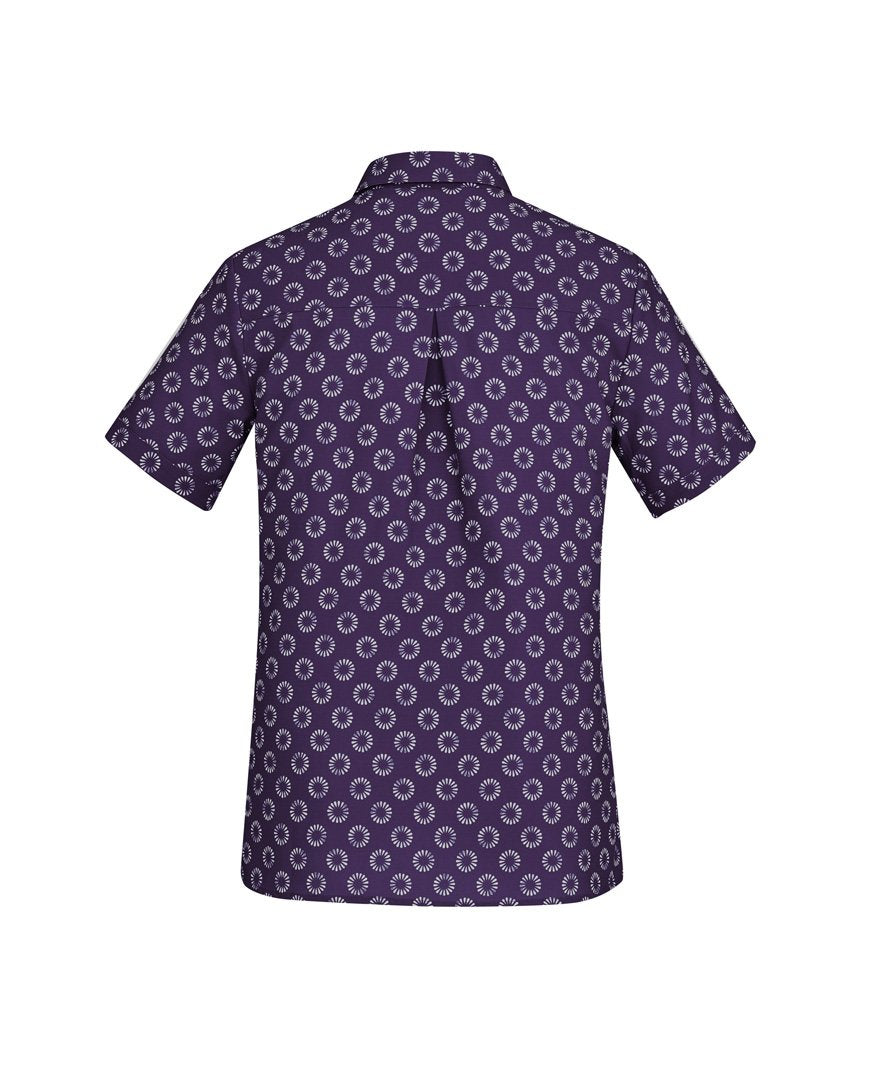 Biz Collection Womens Florence Daisy Print Short Sleeve Shirt (CS948LS)