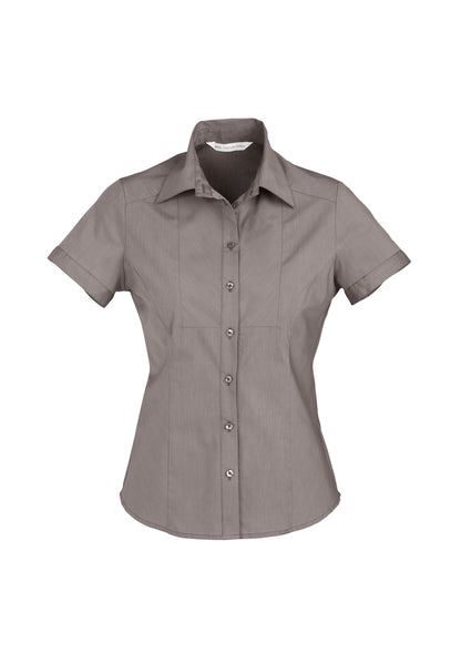 Biz Collection Ladies Chevron Short Sleeve Shirt (S122LS)