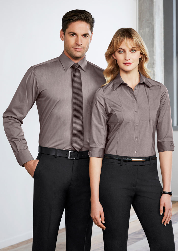 Biz Collection Ladies Chevron 3/4 Sleeve Shirt (S122LT)