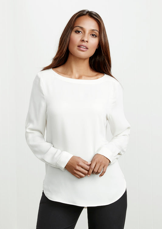 Biz Collection Ladies Madison Boatneck Blouse (S828LL)