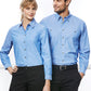 Biz Collection Mens Wrinkle Free Chambray Long Sleeve Shirt (SH112)
