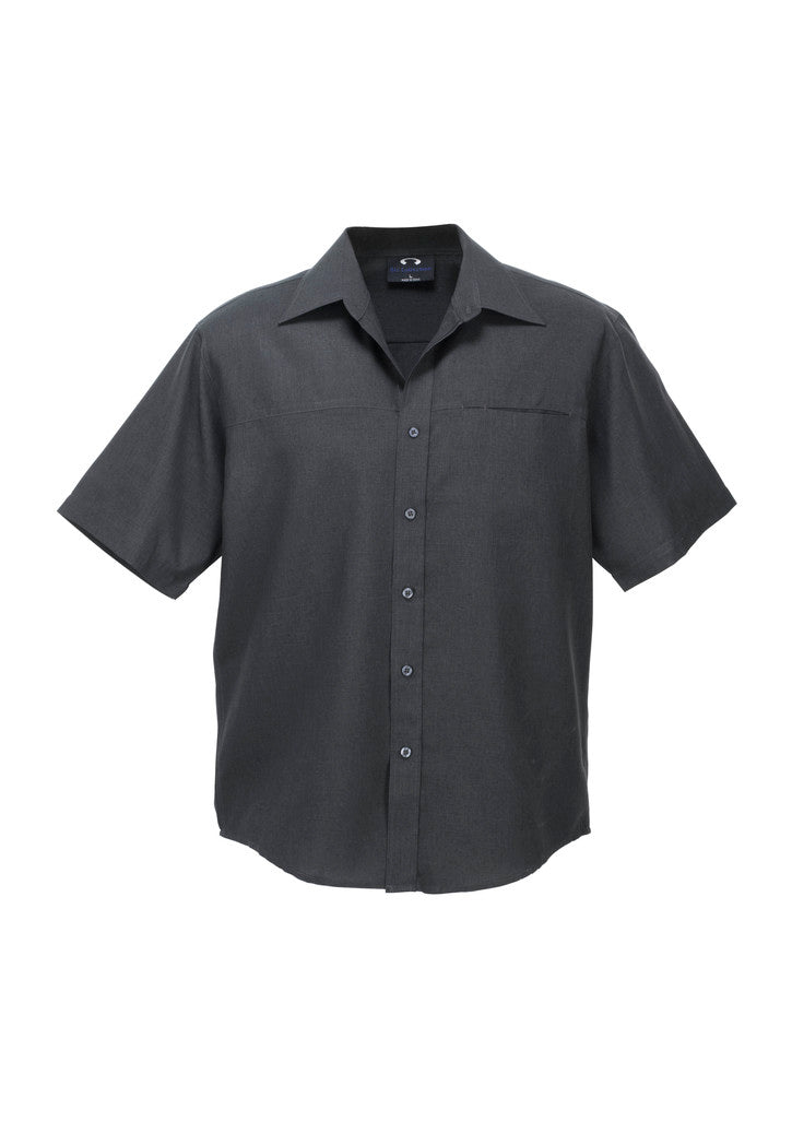 Biz Collection Mens Plain Oasis Short Sleeve Shirt (SH3603)