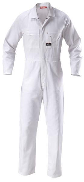 Hard Yakka-Hard Yakka Cotton Drill Coverall (2nd 3 Colours)-White / 67R-Uniform Wholesalers - 3