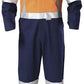 Hard Yakka-Hard Yakka Hi-visibility Two Tone Cotton Drill Coverall With 3m Tape-Orange/Navy / 31 x 35-Uniform Wholesalers - 1