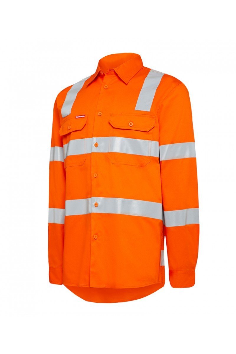 Hard Yakka Biomotion Hi Visibility Shirt with tape (Y04275)