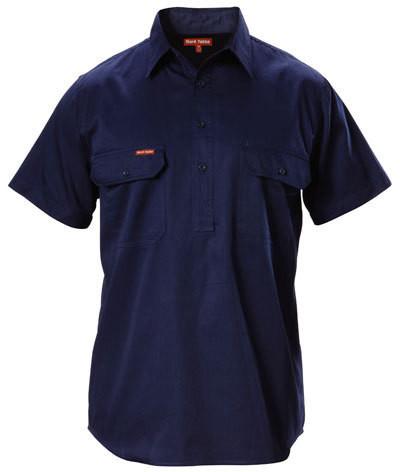 Hard Yakka Cotton Drill Shirt Closed Front Short Sleeve (Y07540)