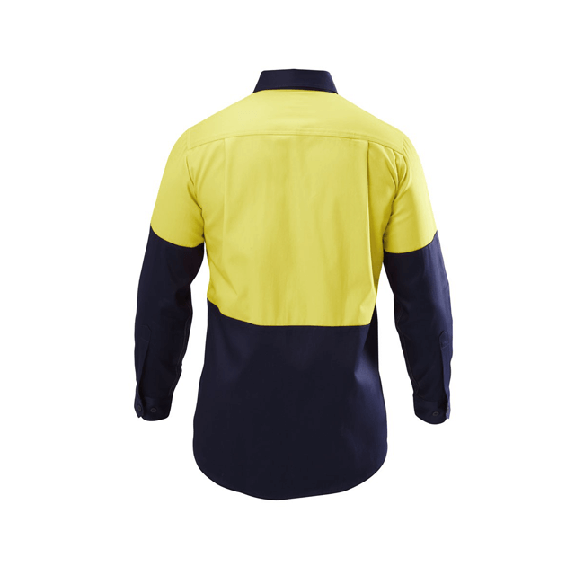 Hard Yakka  Hi-visibility Two Tone Cotton Drill Shirt Long Sleeve (Y07982)