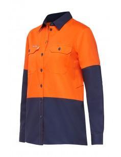 Hard Yakka Koolgear WM Ventilated LS Hi vis Shirt (Y08225)