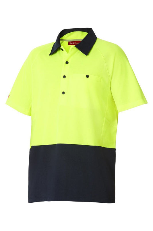 Hard Yakka - Hi Vis 2 Tone SS Vented Polo (Y11396)