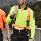 Syzmik Mens Hi Vis Flux L/S Polo (ZH310)