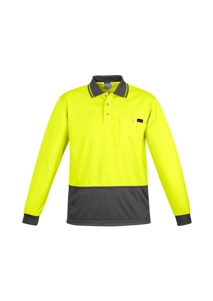 Syzmik Mens Comfort Back L/S Polo (ZH410)