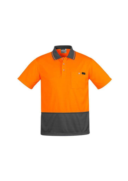 Syzmik Hi Vis Mens Comfort Back S/S Polo (ZH415)