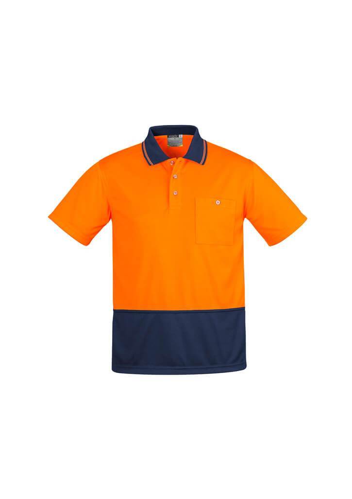 Syzmik Hi Vis Mens Comfort Back S/S Polo (ZH415)