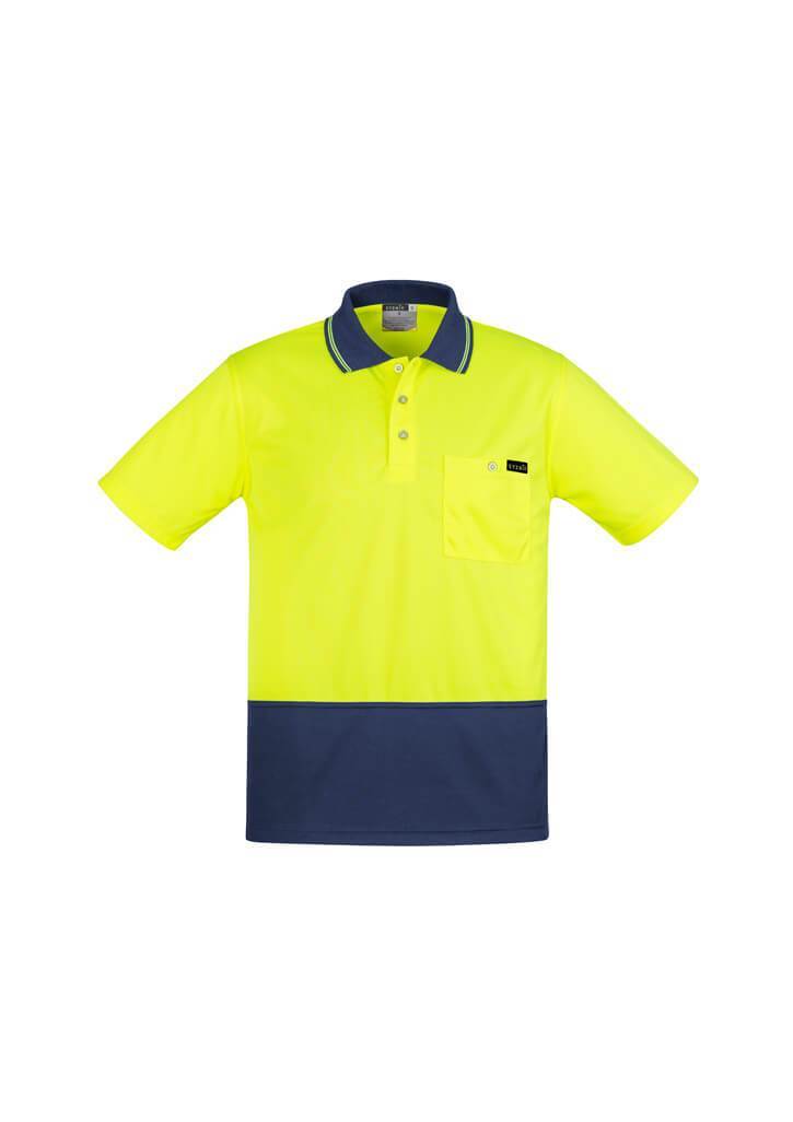 Syzmik Hi Vis Mens Comfort Back S/S Polo (ZH415)