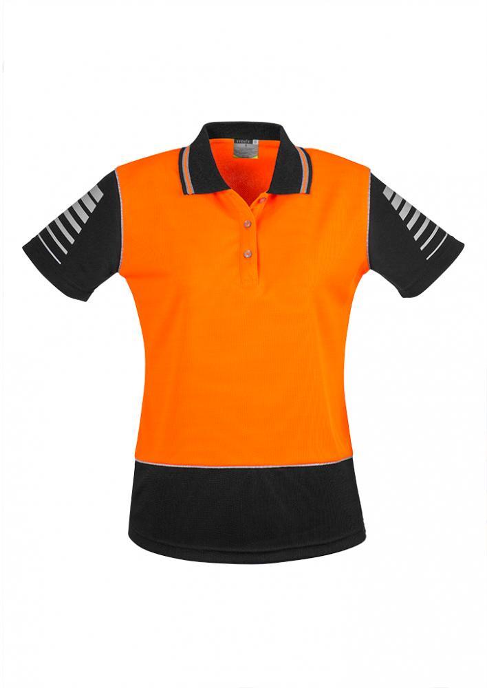 Syzmik Womens Hi Vis Zone Short Sleeve Polo (ZHL236)