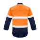 Syzmik Mens Red Flame Hi Vis Shirt - Hoop Taped (ZW132)