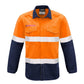Syzmik Mens Red Flame Hi Vis Shirt - Hoop Taped (ZW132)