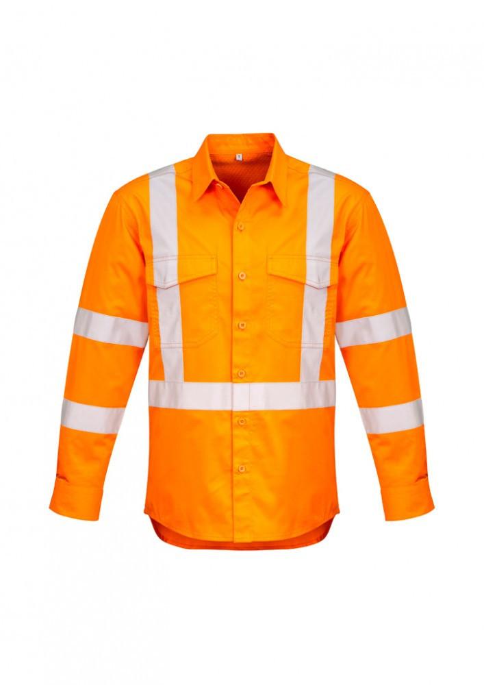 Syzmik Mens Hi Vis X Back Taped Shirt (ZW690)