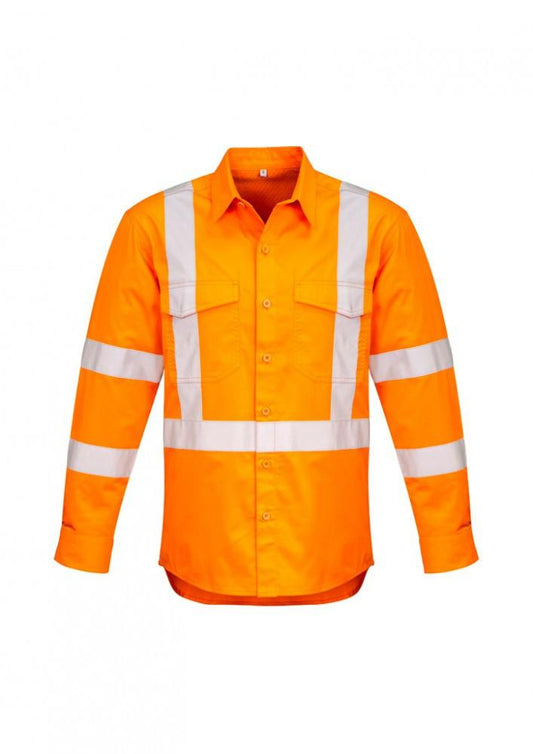 Syzmik Mens Hi Vis X Back Taped Shirt (ZW690)