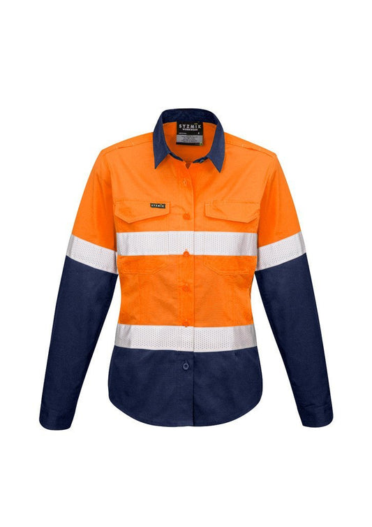 Syzmik ZW720 Womens L/S Taped Shirt