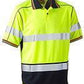 Bisley Taped Two Tone Hi Vis Polyester Mesh Short Sleeve Polo Shirt (BK1219T)