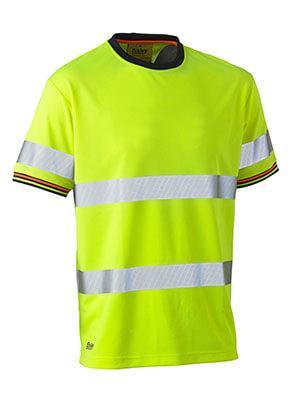 Bisley Taped Hi Vis Polyester Mesh Short Sleeve T-shirt (BK1220T)