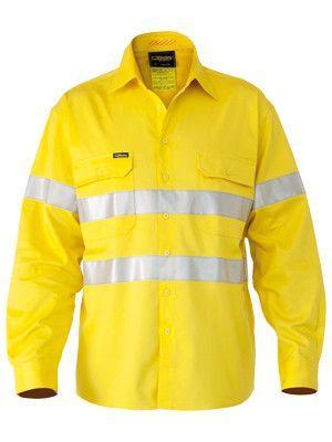 Bisley 3m Taped Hi Vis Mens Industrial Cool Vent Shirt-(BS6445T)