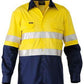 Bisley 3m Taped 2 Tone Hi Vis Mens Industrial Cool Vent Shirt-(BS6448T)