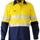 Bisley 3m Taped 2 Tone Hi Vis Mens Industrial Cool Vent Shirt-(BS6448T)