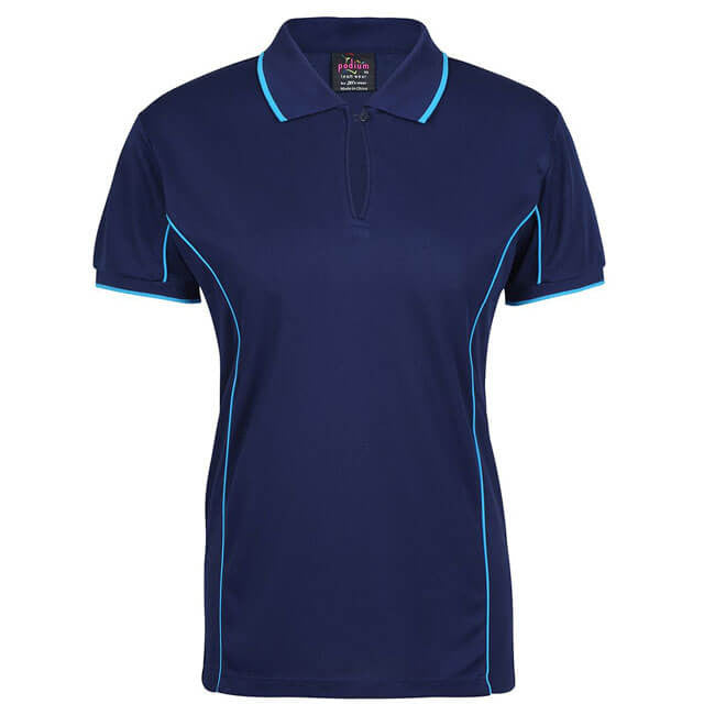 JB's Podium Ladies Piping Polo  (3rd  4 colour)-(7LPI)