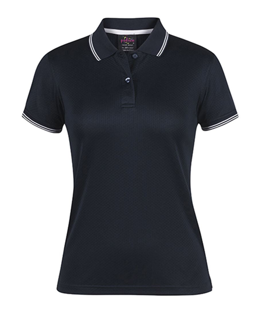 JB'S Pdm Ladies Jacquard Contrast Polo (7JCP1)