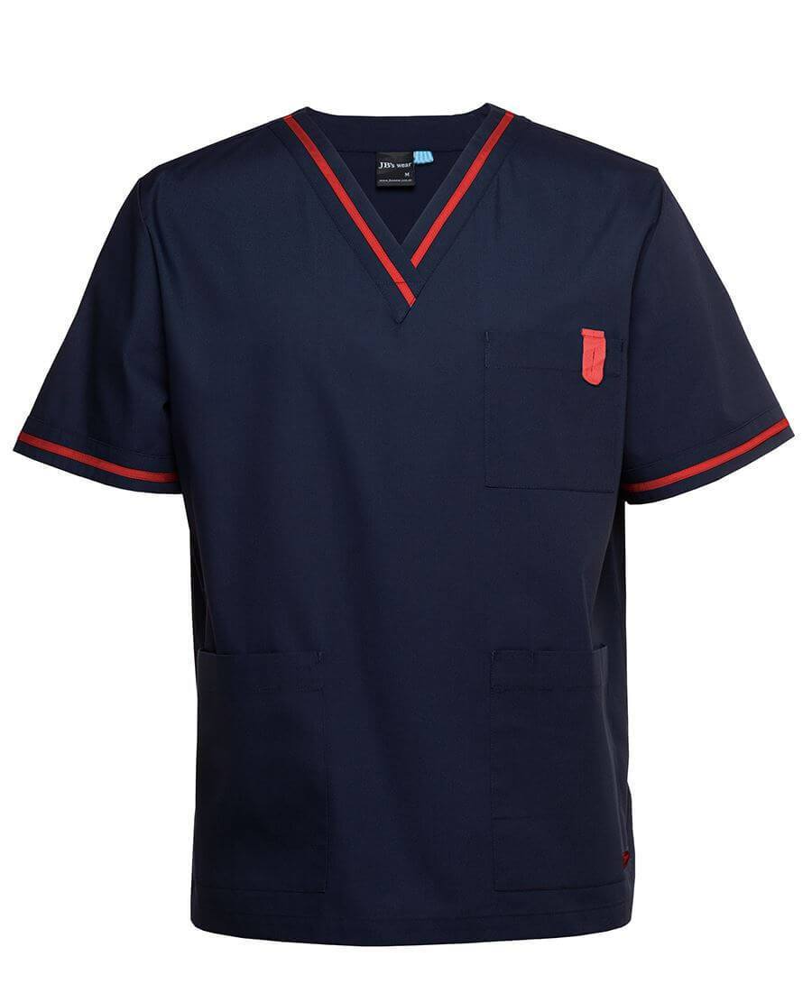 JB's Contrast Unisex Scrubs Top (4SCT)