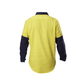 Hard Yakka  Hi-visibility Two Tone Cotton Drill Closed Front Shirt With Gusset Long Sleeve (Y07984)