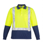 Syzmik Mens Hi Vis Spliced Long Sleeve Polo - Shoulder Taped (ZH234)