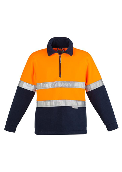 Sysmic Unisex Day/night Fleece Jumper - Hooped (ZT461)