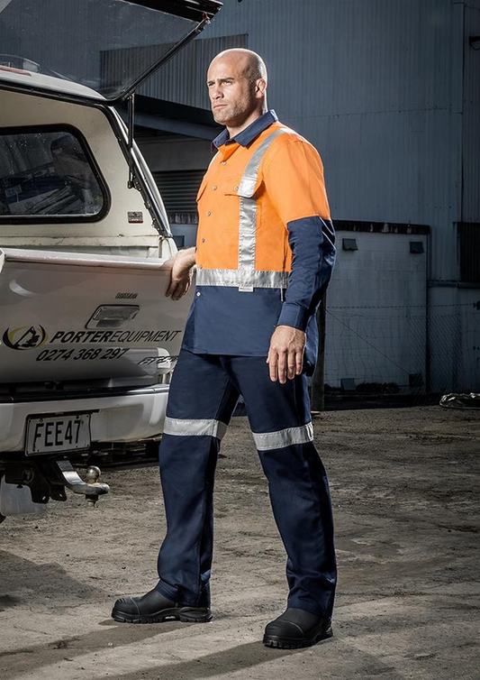 Syzmik Mens Day/night Industrial Shirt - Shoulder (ZW124)