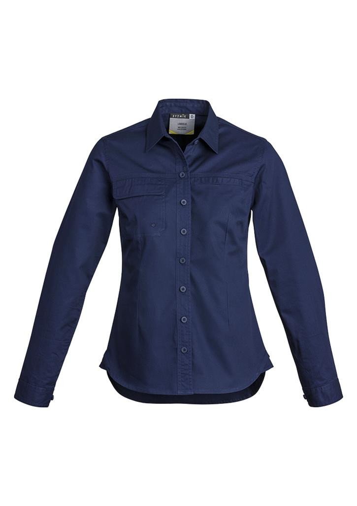 Syzmik Ladies Light Weight Tradie Shirt - Long Sleeve (ZWL121)